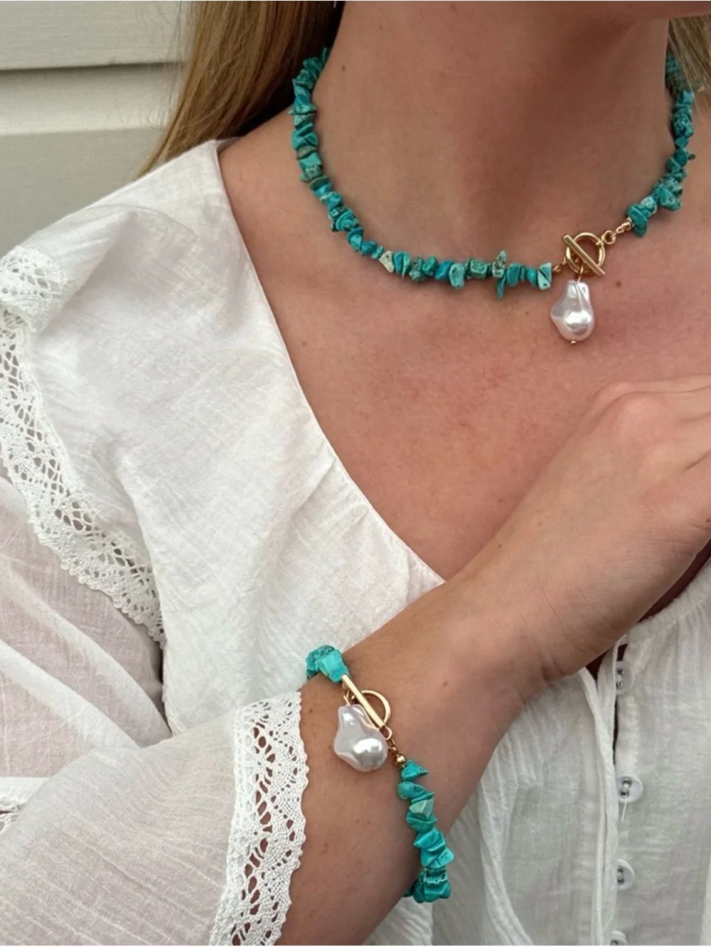 NWT Bella Boheme Isla Turquoise necklace|bracelet set